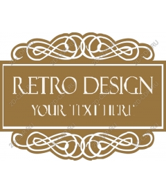 Retro decor with custom text