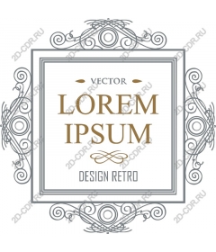  Elegant retro-frame - Lorem Ipsum
