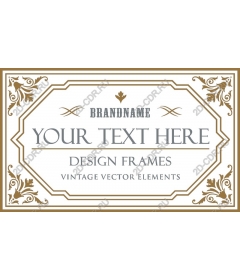 Vintage frame - Decorative floral elements