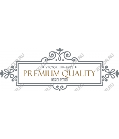 Decorative elements in retro style premium