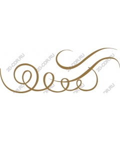  Elegant decorative curl