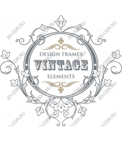 Vintage decorative frame