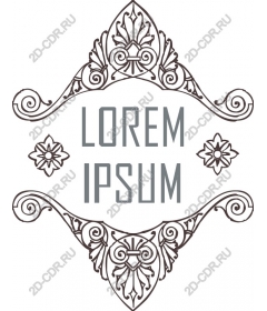  Elegant decorative frame with typography
