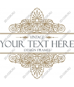 Vintage decorative frame elegant projects