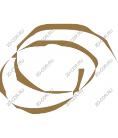  Elegant gold abstract form