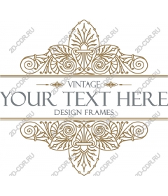 Vintage elegant frame