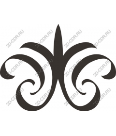  Elegant ornament in the form of tendril