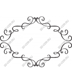 Decorative vintage frame