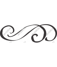  Elegant ornament in the form of tendril