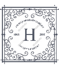  Elegant cursive monogram