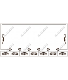 Vintage floral frame