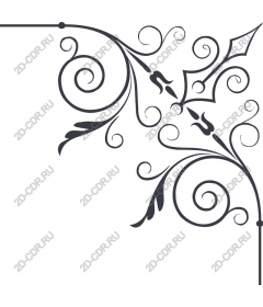  Elegant corner flourish