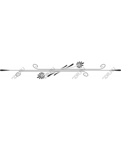  Elegant floral decorative border