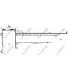  Elegant vintage decorative border