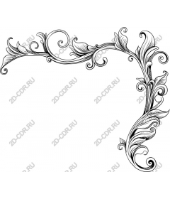  Elegant floral border