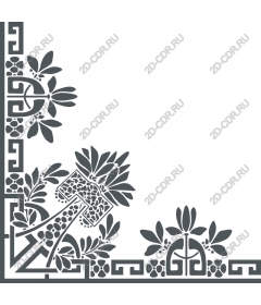 Floral corner Clipart Elegance