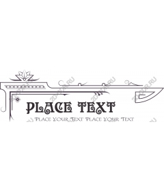  Elegant decorative custom text frame