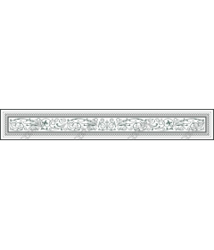 Floral decorative border