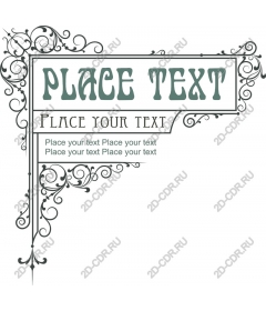  Custom elegant vintage frame