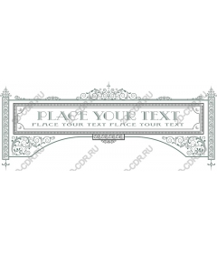 Decorative banner Text frame Vintage Elegance
