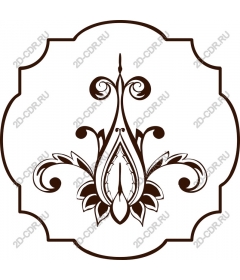  Elegant vintage floral ornament