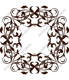 Exquisite hardwood frame clipart