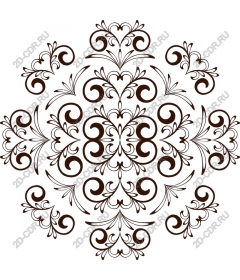  Elegant floral damask