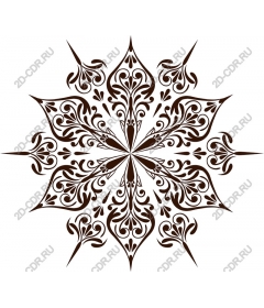  Elegant decorative snowflake