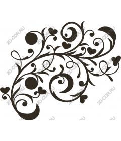 Elegance floral swirl
