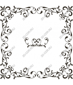 Exquisite floral frame