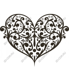  Elegant floral heart