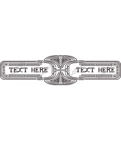  Elegant text frame in art Deco style