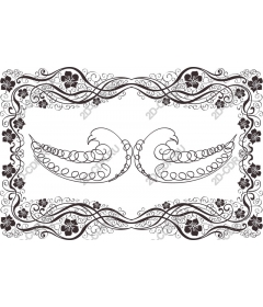  Elegant floral frame