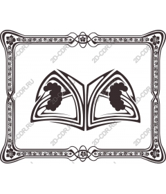 Elegant open book