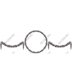 Decorative border "Floral elegance"