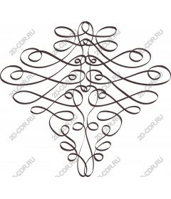  Elegant decorative curl