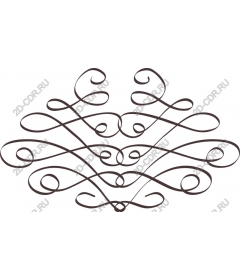  Elegant decorative curl
