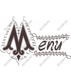  Elegant vintage menu