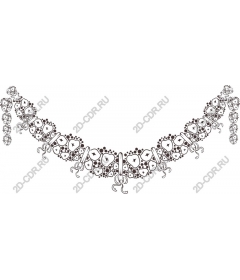  Elegant necklace with heart motif