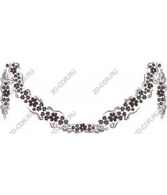  Elegant floral border
