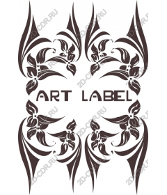  Изысканный цветочный узор с ART LABEL