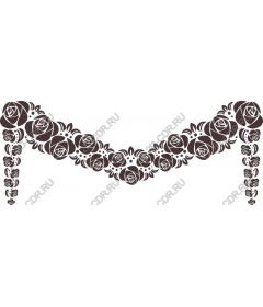 An elegant garland of roses