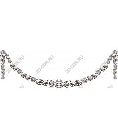  Elegant floral border with roses
