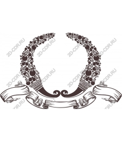 Decorative floral and fruit frame