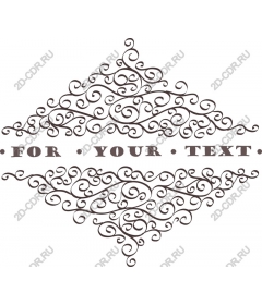 Elegant decorative frame for individual text