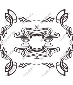 Exquisite decorative floral frame