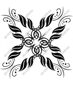  Elegant floral pattern