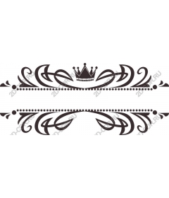  Elegant decorative border in a crown