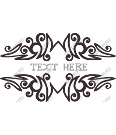  Elegant ornament with custom text spaces