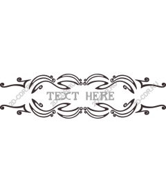  Elegant decorative frame with custom text